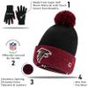 Ultra Game NFL Official Youth Super Soft Two Tone Winter Beanie Knit Hat with Extra Warm Touch Screen Gloves, Kansas City Chiefs, Team Color, 1SIZE view 4