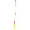 Pair of Adjustable, ChildFriendly Gym Fitness Rings Plastic Swing Exercise & Sports Hanging Rings with Rope, Blue (Yellow) view 2