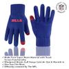 Ultra Game NFL Official Adults Super Soft Two Tone Winter Beanie Knit Hat with Extra Warm Touch Screen Gloves, Buffalo Bills, Team Color, 1SIZE view 3