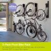 Pivot Bike Storage Rack Black 3-Pack by Delta Cycle - Bike Rack Garage Wall Mount Swivels to Save Space - No Heavy Lifting Vertical Bike Rack - Indoor Bike Storage Wall Hanger Holds Up to 100 lbs view 2