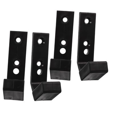 WOONEKY 4pcs Barbell Stand Barbell Storage Rack Weight Plates Holder Wall-mounted Holder Fitness Equipment Rack