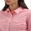 Wrangler Western Women's Retro Button-Down Shirt, Pink, 3X-Large view 2