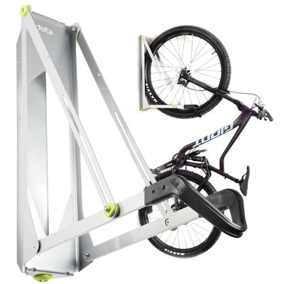 Pivot Bike Storage Rack 3-Pack by Delta Cycle - Bike Rack Garage Wall Mount Swivels to Save Space - No Lifting Required Vertical Bike Rack - Indoor Bike Storage Wall Hanger Holds Up to 100 lbs