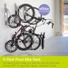 Pivot Bike Storage Rack 3-Pack by Delta Cycle - Bike Rack Garage Wall Mount Swivels to Save Space - No Lifting Required Vertical Bike Rack - Indoor Bike Storage Wall Hanger Holds Up to 100 lbs view 2
