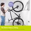 Pivot Bike Storage Rack 3-Pack by Delta Cycle - Bike Rack Garage Wall Mount Swivels to Save Space - No Lifting Required Vertical Bike Rack - Indoor Bike Storage Wall Hanger Holds Up to 100 lbs view 3