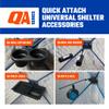 OTTER Outdoors Universal Hub Accessory Pack - Multi Shelf, Dual Cup Holder, Dual Rod Holder, (2) Rattle Reels view 2