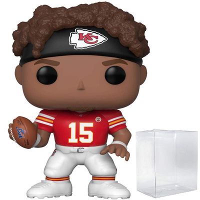 POP Football: Chiefs - Patrick Mahomes II Funko Vinyl Figure (Bundled with Compatible Box Protector Case), Multicolor, 3.75 inches