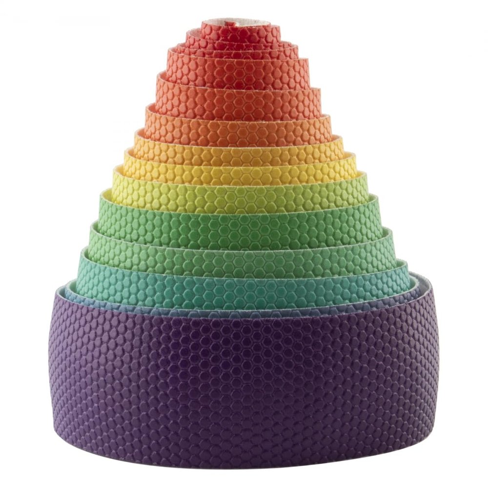 Snack! Fade V2 Handlebar Tape High Contrast Rainbow 2100mm