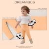 DREAM BUS 5 Pack Toddler Girl Pants Baby Girl Solid Ribbed Pants Toddler Girls Bottoms Leggings Newborn Cotton Jogger view 4