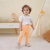 DREAM BUS 5 Pack Toddler Girl Pants Baby Girl Solid Ribbed Pants Toddler Girls Bottoms Leggings Newborn Cotton Jogger view 2