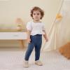 DREAM BUS 5 Pack Toddler Girl Pants Baby Girl Solid Ribbed Pants Toddler Girls Bottoms Leggings Newborn Cotton Jogger view 2