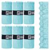 6 Pack Microfiber Gym Towels for Working Out - Fast Drying Sports Accessories, Men & Women (Blue - Lace Edge, 31" x 15.5") view 1