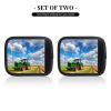 2 Packs Tractor Under Blue Sky and White Clouds Luggage Handle Wraps for Suitcase Comfort Soft Luggage Handle Covers for Travel view 2