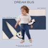 DREAM BUS 5 Pack Toddler Girl Pants Baby Girl Solid Ribbed Pants Toddler Girls Bottoms Leggings Newborn Cotton Jogger view 4