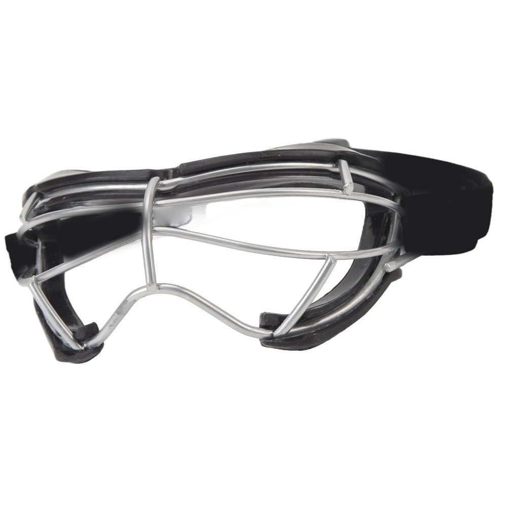 SASKATE Lacrosse Goggles, Silicone Ferroalloy Anti Slip Texture Hockey Goggle for Training