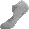 GQABXKDQO 3 Pairs Non Slip Yoga Sock with Grips Pilates Ballet Socks Wicking Perspiration Breathable Socks for Women(3Pairs*Grey) view 1