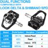 BUCKLOS Look Delta, SPD Spin Bike Bicycle Clip Pedals&Replacement Cleats BH-51 / BH-56 Compatible with Shimano MTB SPD Pedals view 2