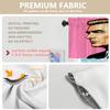 BaoNews American Election Men Kitchen Valances for Windows, Suit Old Man Pink Background Blackout Valances Curtains Multilayer Polyester Drapes for Kitchen Bedroom 2 Pack 52X18 Inches view 4