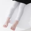 Mini angel Baby Leggings White Leggings Toddler Footless Tights 6-12 Months Girls Ruffle Leggings Cotton Stockings Pants, 1 Pack(White,S) view 4