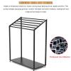 Aimery Yoga Mat Holder with Wheels, Metal Yoga Mat Storage Cart, Floor-Standing Yoga Mat Rack, Gym Mat Rack, Movable Towel Drying Rack, Scarf Display Rack view 3