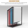 Aimery Yoga Mat Holder with Wheels, Metal Yoga Mat Storage Cart, Floor-Standing Yoga Mat Rack, Gym Mat Rack, Movable Towel Drying Rack, Scarf Display Rack view 4