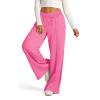 Comfy Lounge Pants Women Elastic Waist Sweat Pants w/Pockets Lightweight Drawstring Loose Fit Pants Y2k Pants Grey Sweatpants Pajama Pants Clothes for Teen Girls Flared Sweatpants Wide Leg Sweatpants view 2
