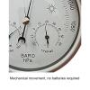 EDCWDTYYEC Barometer Traditional Weather Station Heavy Brass Case Electroplated with Chromium Barometer(D) view 4