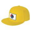 SIYTUAU Dutch Harbor Flag Snapback Hat for Men Women Baseball Cap Trucker Flat Bill Hats Dad Caps Yellow view 1