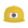 SIYTUAU Dutch Harbor Flag Snapback Hat for Men Women Baseball Cap Trucker Flat Bill Hats Dad Caps Yellow view 2