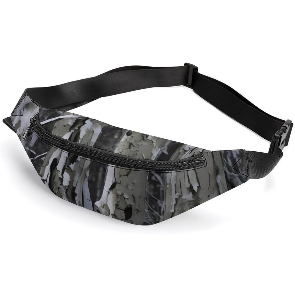 Fanny Pack for Men Women Cold Tree Camouflage Waist Pack Small Belt Bag with Adjustable Strap Waterproof Sling Bag Fashion Crossbody Bag Bum Bag for Travel Hiking Running