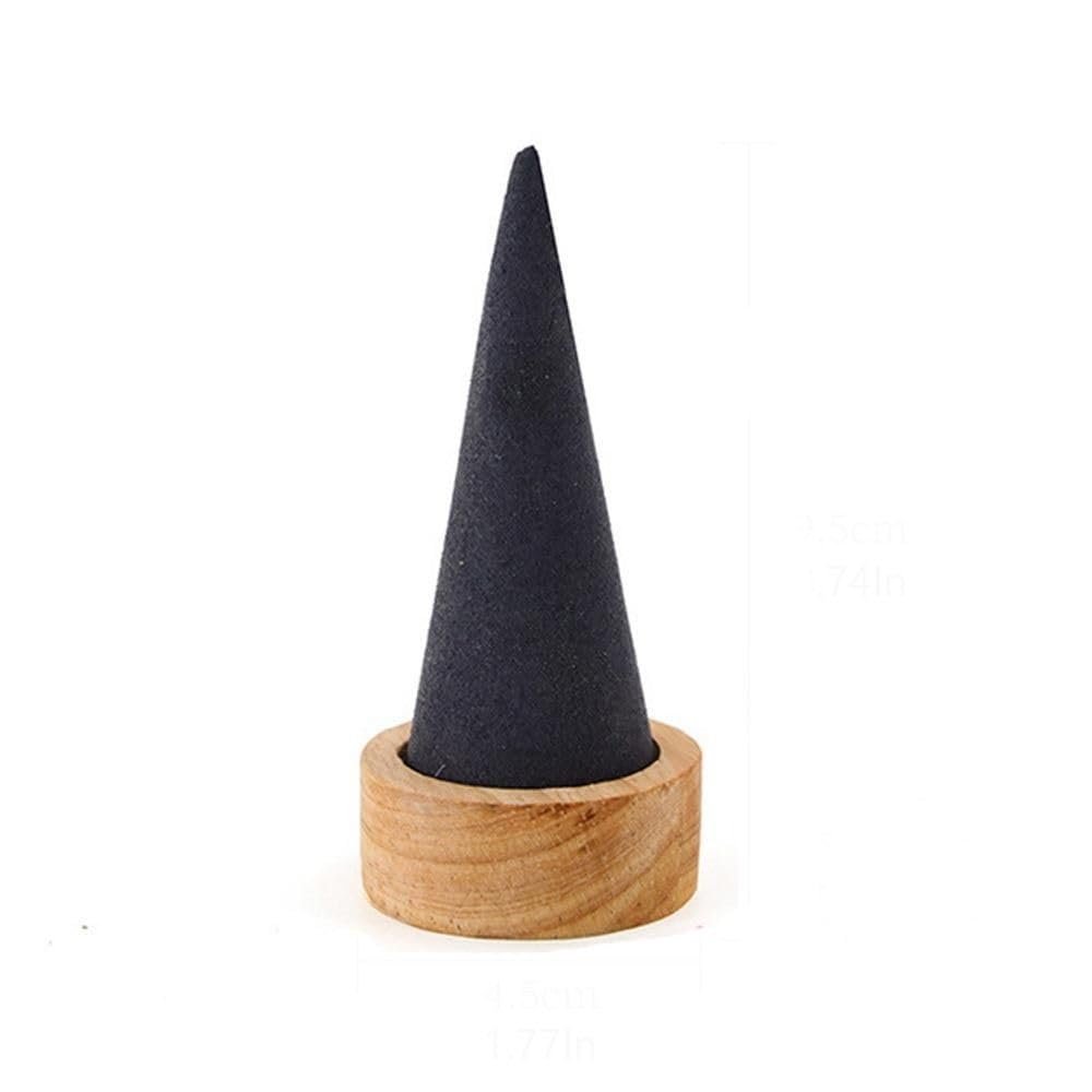 Cone Shaped Bracelet Display Stand, Desktop Wooden Bangle Bracelet Jewelry Display Stand, Ring Watch Holder Jewelry Organizer(D)
