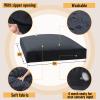 Maasechs 5' x 5' or 3' x 4' Cover Replacement for Crash Pad, Sensory Crash Pads Cover for Kids and Adult, Durable and Safe, Machine-Washable, Pads Sheet Only(Dark Gray,5' X 5') view 2