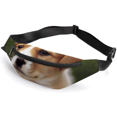 Fanny Pack for Men Women Cute Puppy Dog Waist Pack Small Belt Bag with Adjustable Strap Waterproof Sling Bag Fashion Crossbody Bag Bum Bag for Travel Hiking Running