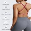 Aoxjox Women's Workout Sports Bras Fitness Metamorph Sienna Twist Bra Yoga Crop Tank (Rumba Red, Medium) view 4