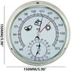 EDCWDTYYEC Barometer Traditional Weather Station 15cm Aneroid Barometer, 3 in 1 Temperature Humidity and Air Pressure, for Hotels, Warehouses, Offices Barometer(B) view 3