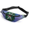 Fanny Pack for Men Women Modern Silk Threads Cloverleaf Filigree Waist Pack Small Belt Bag with Adjustable Strap Waterproof Sling Bag Fashion Crossbody Bag Bum Bag for Travel Hiking Running view 1