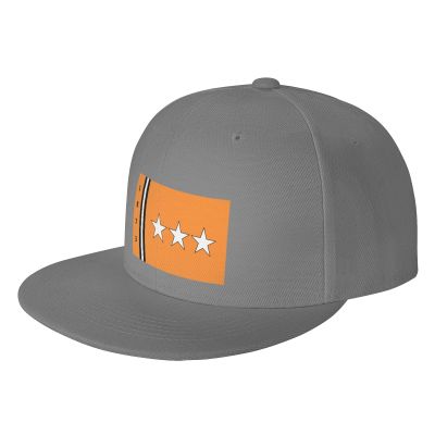 SIYTUAU Flag of Claypool, Indiana Snapback Hat for Men Women Baseball Cap Trucker Flat Bill Hats Dad Caps Gray