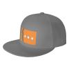 SIYTUAU Flag of Claypool, Indiana Snapback Hat for Men Women Baseball Cap Trucker Flat Bill Hats Dad Caps Gray view 1