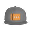 SIYTUAU Flag of Claypool, Indiana Snapback Hat for Men Women Baseball Cap Trucker Flat Bill Hats Dad Caps Gray view 2