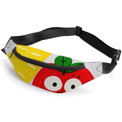 Fanny Pack for Men Women Cartoon Vegetable Fruit Waist Pack Small Belt Bag with Adjustable Strap Waterproof Sling Bag Fashion Crossbody Bag Bum Bag for Travel Hiking Running