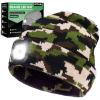 DETDLIB Gifts for Men, USB Rechargeable LED Headlamp Beanie, Valentines Day Gifts for Him, Men, Husband, Dad, Father, Mechanic, Women, Camouflage view 1