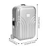 lihsong Baby Suitcase Toy Cute Plastic Rolling Suitcase Mini Luggage Box (Silver) view 2