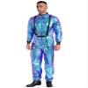 Lejafay Adult Funny Halloween Spacesuit Costume Coverall Pilot Air Force Flight Jumpsuit Dress Up Party Blue A Large view 2