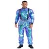 Lejafay Adult Funny Halloween Spacesuit Costume Coverall Pilot Air Force Flight Jumpsuit Dress Up Party Blue A Large view 3
