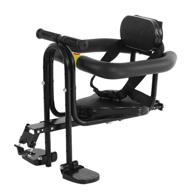 SOUUXIU Kids Bicycle Front Seat with Pedals and Support for Children 1-3 Years Old, Child Bike Front Saddle Stable Portable for Mountain Bike Road Bike,Max Bearing Weight: 77lbs/35kg