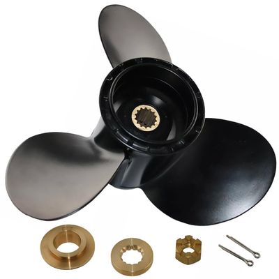 AQUAMAN OEM 10 1/2x11 with Hardware Kits Propeller Fit BRP Johnson Evinrude OMC Stern Drive 15/20/25/30/35 HP 14 Spline Tooth