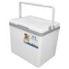 10L Hard Cooler, 11.4x8.9x10.4in, Insulated Portable Cooler with Heavy Duty Handles, Can Cooler, for Drink, Beach, Beverage, Camping, Picnic, Fishing, Cake (White) view 3