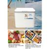 10L Hard Cooler, 11.4x8.9x10.4in, Insulated Portable Cooler with Heavy Duty Handles, Can Cooler, for Drink, Beach, Beverage, Camping, Picnic, Fishing, Cake (White) view 4