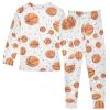ALAZA Basketball Polka Dot 2 Piece Pajama Set Long Sleeve Top and Pants Sleepwear Unisex 5T Multicolor view 2