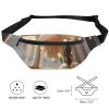 Fanny Pack for Men Women Window Flower Waist Pack Small Belt Bag with Adjustable Strap Waterproof Sling Bag Fashion Crossbody Bag Bum Bag for Travel Hiking Running view 2